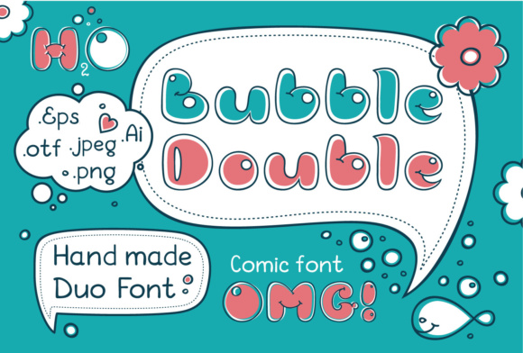 Bubble Double Duo: A Fun Font for Creative Projects