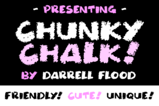 Chunky Chalk: A Fun, Fat Font for Classrooms and Cartoon Themes