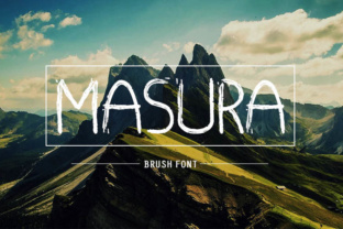 Discover the Artistry of Masura: A Hand-Painted Brush Font for Designers