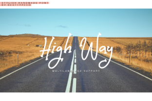 Discover the Beauty of High Way: A Handmade Calligraphy Font for Creative Expression