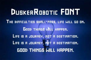 DuskerRobotic: The Future of Techno Style Typography