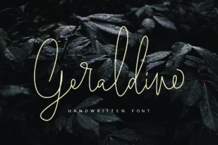 Geraldine: A Handwritten Signature Font