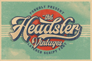 Headster Family: A Bold Script for Vintage-Inspired Design