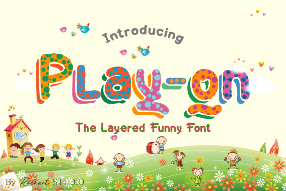 Play on: A Bold, Fun, and Bouncy Font for All Your Summer Projects