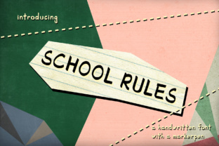 School Rules: A Handwritten Font for Creative Expression