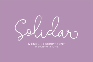 Solidar: A Modern Monoline Script for Elegant Expression