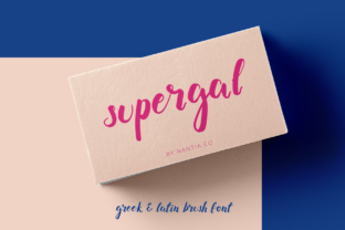 Supergal: A Handwritten Brush Font for Modern Design