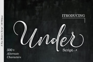 Under Script in Modern Design: A Stylish Handwritten Touch