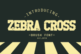 Zebra Cross: A Versatile Brush Font for Creative Projects